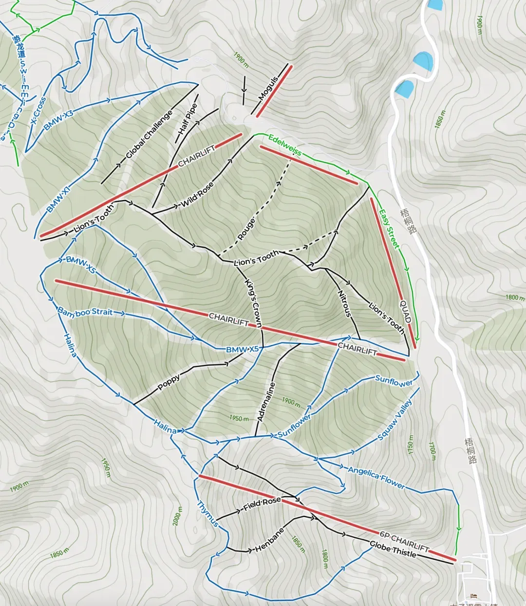 云顶山地